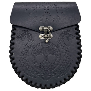 Borsa nordica Vintage in rilievo in pelle WJF01 cintura laterale con Logo vyking draghi e lupi forniture per feste promozionali - Product Image 3