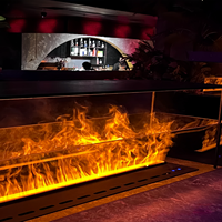 Foyer électrique à flamme 3D en gros Télécommande intelligente décorative avec atomisation de la vapeur d'eau pour la maison ou l'hôtel