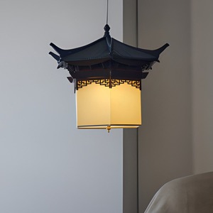 Solid Wood Loft Chandelier Zen-Inspired Chinese for Restaurants Tea Rooms <b>Dining</b> Areas Corridors Hotels Guesthouses Rustic AC - Product Image 2