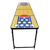 Table de ping-pong pliable d'intérieur personnalisable avec la caractéristique de pliage extérieur