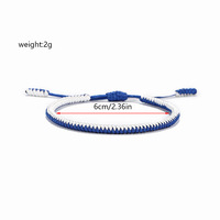 Handmade Waterproof Woven Wax Thread Wrap Simple Rope Knot Bracelet Men and Women Bracelet