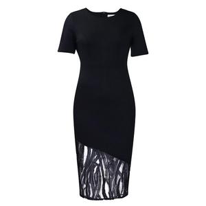 Abito Estivo da Donna <span class=keywords><strong>Taglie</strong></span> <span class=keywords><strong>Forti</strong></span>, Elegante, con Perline e Dettagli Rossi sui Glutei - Product Image 6