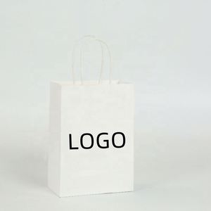 Bolsa de Papel Kraft de Color con Asa, para Comida a Domicilio, Restaurante, Tienda, Empaque Personalizado con Impresión de Logotipo - Product Image 1