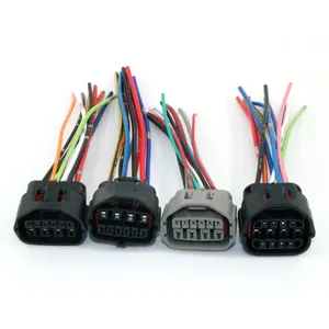 Atacado Arnês Automotivo ABC Rápido Magnético Amphenol Solda Selo Terminais Elétricos Led Auto 10 12 Pin Para Fio Conector