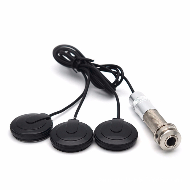 Guitar Pickups Piezo Acoustic for Pure Sound Transducer, Microphone Contact Self-adhesive for Acoustic Guitar Ukulele