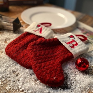 Calze <span class=keywords><strong>di</strong></span> <span class=keywords><strong>Natale</strong></span> da Regalo con Lettera Personalizzata Calza Lavorata a Maglia Decorazione <span class=keywords><strong>per</strong></span> <span class=keywords><strong>Albero</strong></span> <span class=keywords><strong>di</strong></span> <span class=keywords><strong>Natale</strong></span> <span class=keywords><strong>per</strong></span> Ornamento Casa - Product Image 3