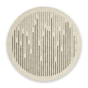 พรมทรงกลมแบบนามธรรมสมัยใหม่ แผ่นรองพื้นกันลื่นสำหรับห้องนั่งเล่น ห้องนอน เบาะรองเก้าอี้ ทำความสะอาดง่าย ซักมือได้ ขนาด 150 ซม. - Product Image 2