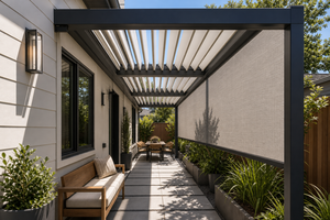 Pergola motorisée en aluminium à lames orientables RKOVE RK-C2 3x4m Série C pour jardin, fête, terrasse - Product Image 4