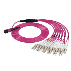 8/12/24 cœurs MPO breakout MPO fibre Patch cordon mpo/mtp OM3 OM4 SM ventilateur câble de coffre