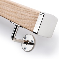 Support mural moderne en acier inoxydable pour main courante 304 et 316 pour escaliers et poteaux carrés Garde-corps de 42.4mm et 48.3mm