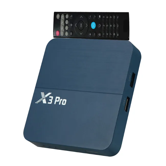 X3PRO Android 9 TV Box Amlogic Quad Core 4G 32G 64G 2.4G 5G Dual WiFi BT5.0 USB3.0 Support 4K*2K H.265 Media Player