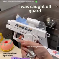 Pistolet à eau inversé double face créatif Shake Sound BT070 en plastique, vente en gros, mini pulvérisateur pour l'été et la plage