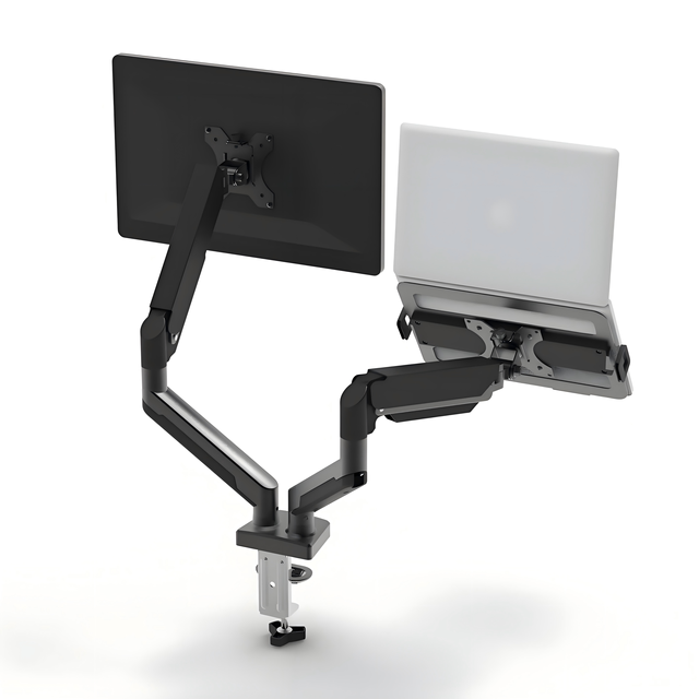 Dual Monitor Stand Desk Monitor Arms 2 Monitors 32Inch Adjustable Double Monitor Mount, VESA Mounts Holds 4.4-19.8lbs, Black