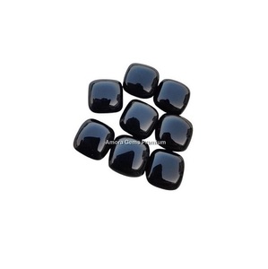 Stylish Black Onyx Calibrated <b>Cushion</b> Loose Gemstones For Jewellery Making Custom Rings Earrings Pendants And Unique Handmade - Product Image 1