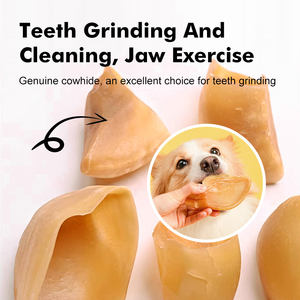 Toptan hava-kurutulmuş sığır toynakları inek toynak kabuk köpek bakımı s doğal evcil hayvan atıştırmalığı diş temizleme eğitimi için kese ile köpek bakımı - Product Image 3