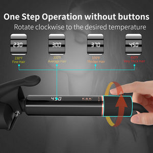 Rizador de Pelo Profesional Eléctrico de 22mm con 3 Barriles de Cerámica, Control de Temperatura LCD, Calentamiento Rápido con Calentador MCH, Ondulador de Ondas Grandes - Product Image 4