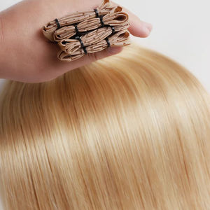 ผมต่อรัสเซียแท้ 100% คุณภาพพรีเมียม แบบเย็บมือ คุณภาพสูง ปราศจากสารเคมี แบบดับเบิ้ลดรอน ปลายผมเต็ม เกรดเรมี่ - Product Image 5