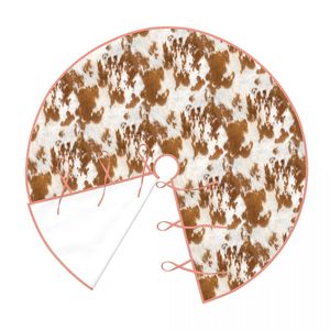 Nouvelle fête de Noël Western Camo Cow <span class=keywords><strong>Aztec</strong></span> Print Jupe d'arbre de Noël - Product Image 6