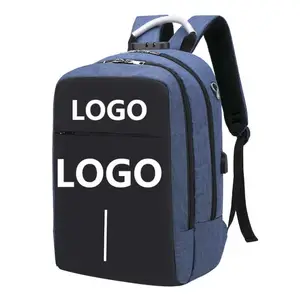 กระเป๋าแล็ปท็อปสะพายหลังสำหรับผู้ชาย,กระเป๋าเป้ใส่โลโก้ USB ทนทานสำหรับเดินทางเล่นกีฬาหรือใส่แล็ปท็อป