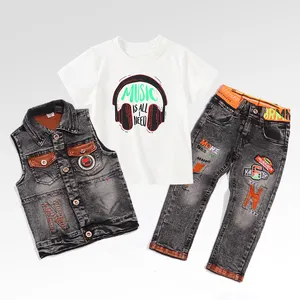 Ensembles de vêtements pour enfants de 4 à 12 ans Roupas Vetement Vendor Vêtements pour enfants Vêtements pour garçons tout-petits Ensembles 3PCS Ensembles de vêtements pour garçons