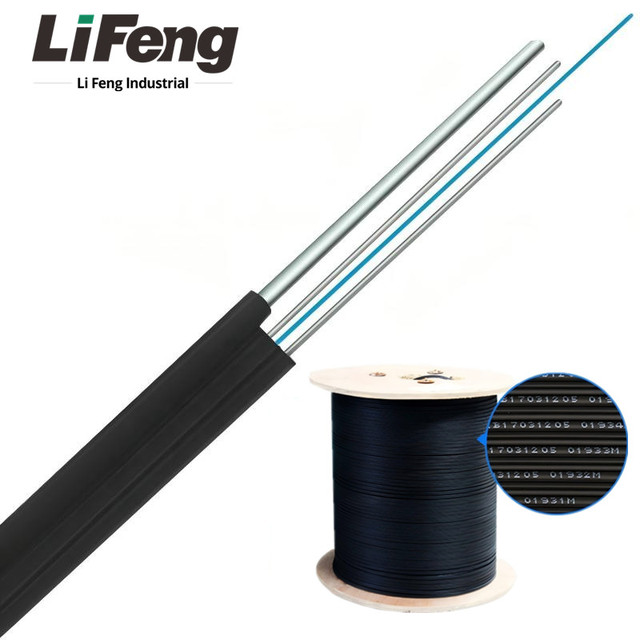 FTTH Indoor/Outdoor GJXFH GJYXFCH Fiber Optic Cable 1/4 Cores Single Mode Multimode G657 A2 Drone Fiber Optic Cable