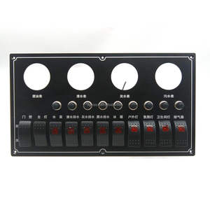 Panel de interruptor de 4 orificios DIY personalizado ON OFF 11 Gang para coche camión todoterreno SUV <span class=keywords><strong>Camper</strong></span> - Product Image 5