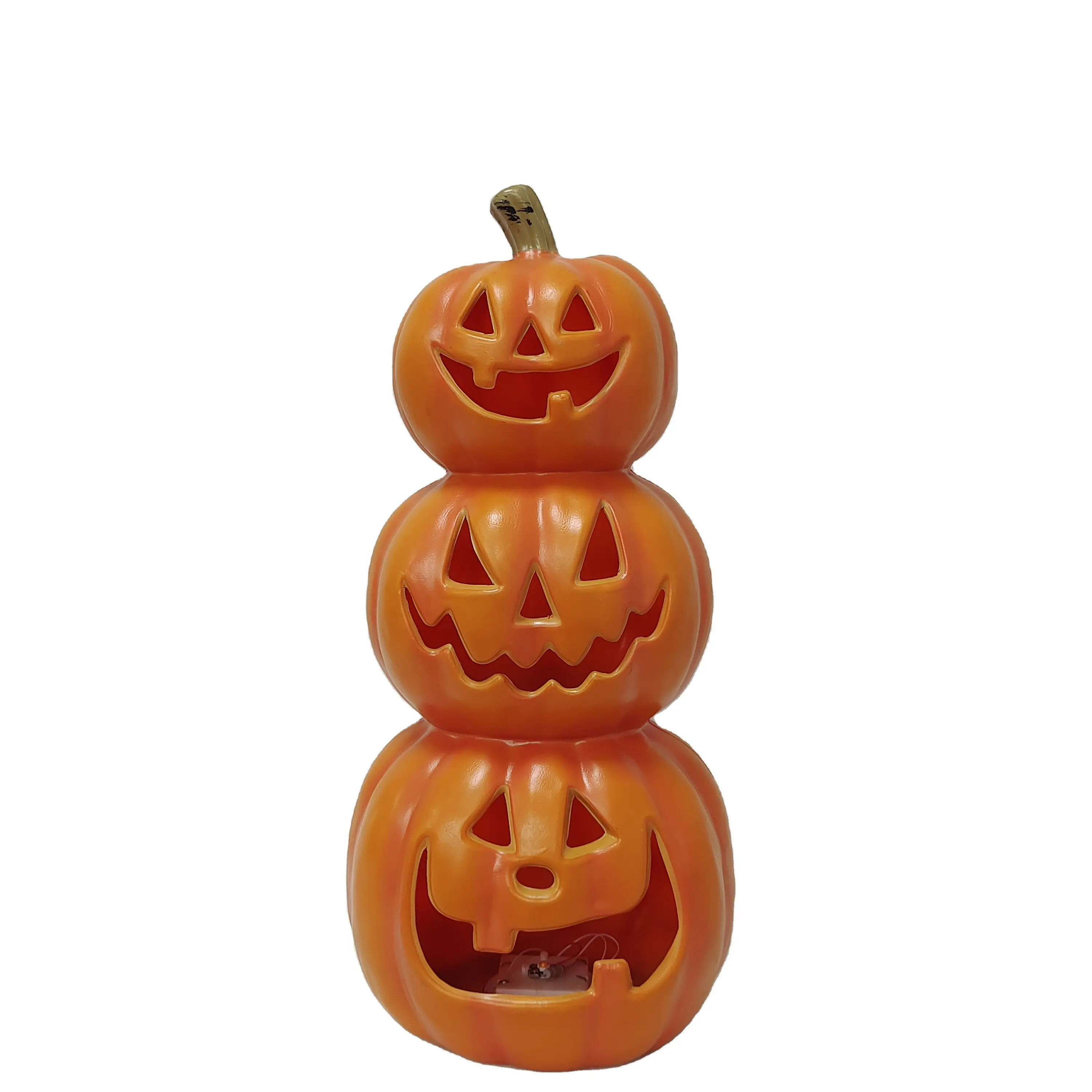 La decorazione delle forniture per feste ha condotto la zucca di Halloween in plastica grande da 16 pollici illuminata