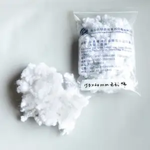 Pillow Polyfill Siliconized Hollow Fiber 7D 15D 64Mm Recycled Polyester Staple Fiber Psf