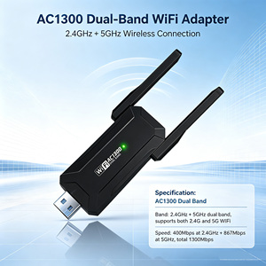 IFA01 อะแดปเตอร์ USB ไร้สายแบบดูอัลแบนด์ กิกะบิต 5G อินเทอร์เฟซไวไฟ ตัวรับส่งสัญญาณไวไฟ การ์ดเครือข่ายภายนอก - Product Image 4