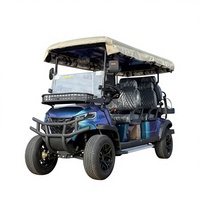 Voiturette de golf électrique 6 places, robuste pour la route, style club car, directement de l'usine, batterie lithium puissante, suspension fluide, 90 km d'autonomie