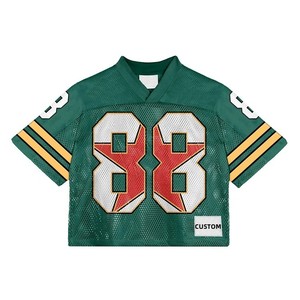 Maillot de football personnalisé respirant, antibactérien, à séchage rapide, coupe ample, manches courtes, streetwear, impression numérique, maillots de football en mesh - Product Image 2