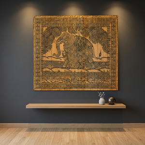 Tapiz Rectangular de Tela de Algodón Orissa con Estampado Tradicional para Colgar en la Pared, para Todas las Estaciones, para Sala de Estar Interior, Marca SSD Market - Product Image 6