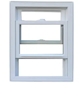 2023 novo Design blinds UPVC magnética dentro preço do competidor dupla pendurou janelas vidros duplos a indústria