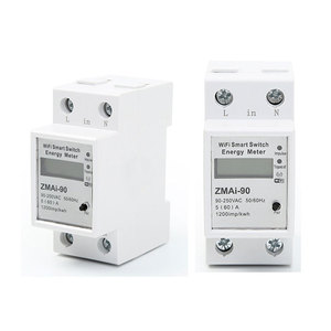 Compteur d'énergie numérique intelligent WiFi monophasé Tuya pour rail DIN, compteur d'énergie prépayé intelligent WiFi - Product Image 4