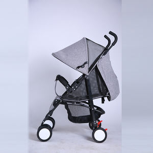 Cochecito de bebé plegable de una mano de lino ligero 2025, sistema de viaje, carrito anticolapso <span class=keywords><strong>con</strong></span> ruedas EVA seguro para niños - Product Image 3