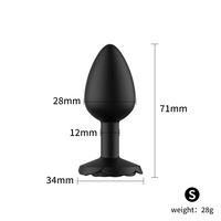 Plug Anal en silicone en forme de rose godemichet Anal jouet sexuel adulte SM flirtant pour la stimulation anale