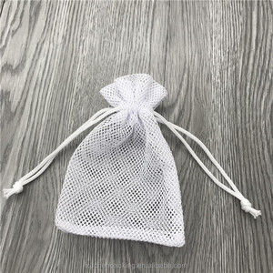 Vente en gros Sacs en maille transparente Pochette pour emballage de savon Petit cordon Cadeau Anneau Parfum Bijoux Bougie Sac en maille - Product Image 4