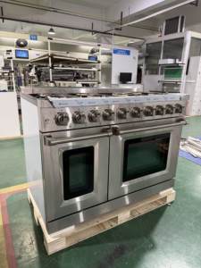 48 pouces. 7,0 Cu. Table de cuisson à gaz 7 brûleurs et four à convection en acier inoxydable, intérieur de four soudé sans soudure, usage domestique - Product Image 3