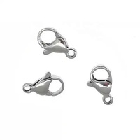 Haute Qualité En Gros 9mm 10mm 12mm En Acier Inoxydable Homard Fermoirs Griffe Fermoirs pour DIY Porte-clés Bracelet Collier Bijoux Maki