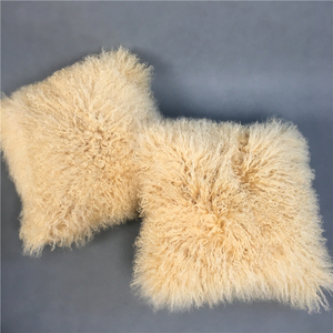 Coussin en fourrure de lapin véritable, style tibétain et mongol, pour salon, <span class=keywords><strong>prix</strong></span> abordable - Product Image 1