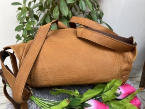 Sac à dos en cuir véritable fait à la main, sac à dos multi-usages, sacs d'école - Product Image 5