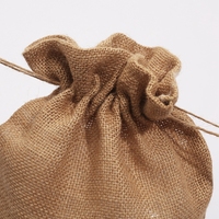 Bijoux réutilisables Savon Chanvre Toile de Jute Lin Jute Bracelet Pochette Personnaliser Petits Sacs à Cordon de Jute