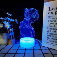 Veilleuse USB Anime avec logo, veilleuse pour chambre d'enfant, veilleuse Anime, cadeau mignon pour chambre d'enfant, chambre de bébé, lampe mignonne