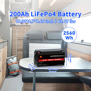 12 В 200Ah 2560Wh литиевая батарея глубокого цикла LiFePO4 батарея для RV солнечной морской наземной фургона вне сети - Product Image 5