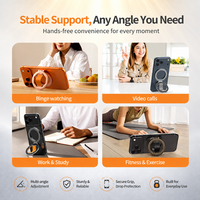 Support de téléphone magnétique universel antidérapant avec anneau de maintien, support pliable en métal pour téléphone portable, prix de gros