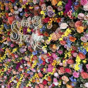 Sprr Bouquet da sposa con sfondo di Rose artificiali di simulazione fiore pannello murale per festa di nozze sfondo decorazione floreale - Product Image 5