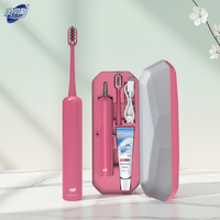 Brosse à dents électrique intelligente rechargeable Happily Oral Care avec poils en nylon personnalisés pour adultes