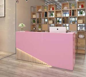 เคาน์เตอร์แคชเชียร์บริษัททันสมัยเรียบง่ายร้านค้าขนาดเล็กสไตล์ยุโรปบริษัทร้านเสริมสวยบาร์โต๊ะแผนกต้อนรับ - Product Image 3