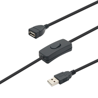 Cable USB 2.0 Micro-USB de 2m de Goochain, Aleación de Cobre, Macho a Hembra, para Teléfonos Android y Computadoras