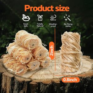 新品上市 手工制作的松木蜡火柴 - 防水无味的点火器，适合可持续的户外和室内使用，适合烧烤 - Product Image 1